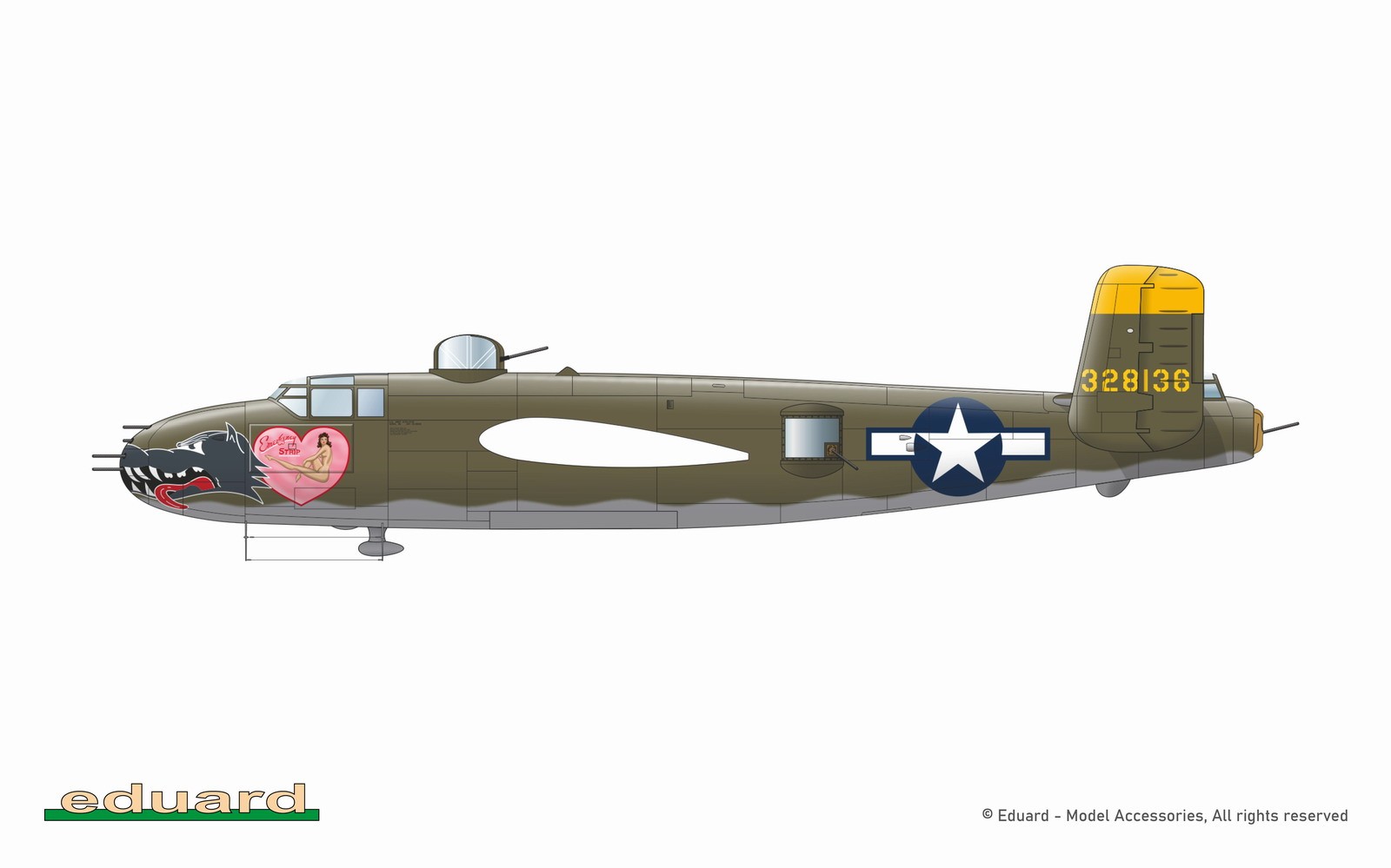 Eduard 1/48 'Strafer' B-25J Mitchell 548001