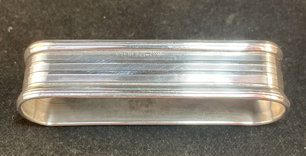 Sterling Silver Napkin Ring Engraved Name “IDA” Webster Great Condition
