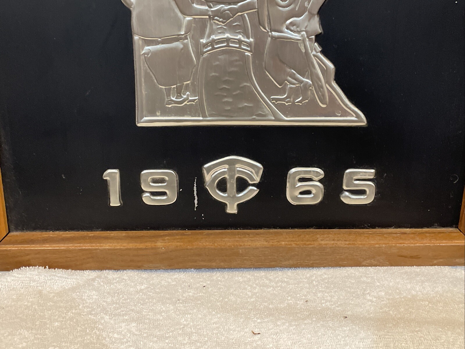 ULTRA RARE Minnesota Twins 1965 AL Champions SILVER Acrometal Plaque WOW-AWESOME