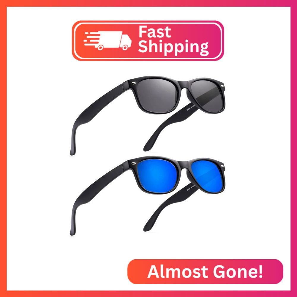 LOVIVY 2 Pack Reader Sunglasses for Men Women Classic Rectangle Reading Glasses