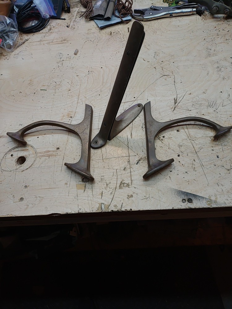 Original Old Town Boat Windshield Mounts. Lyman. Penn Yann.
