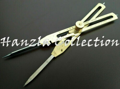 9" Proportional Divider Drafting Engineer Navigational Compass Solid Brass Tool