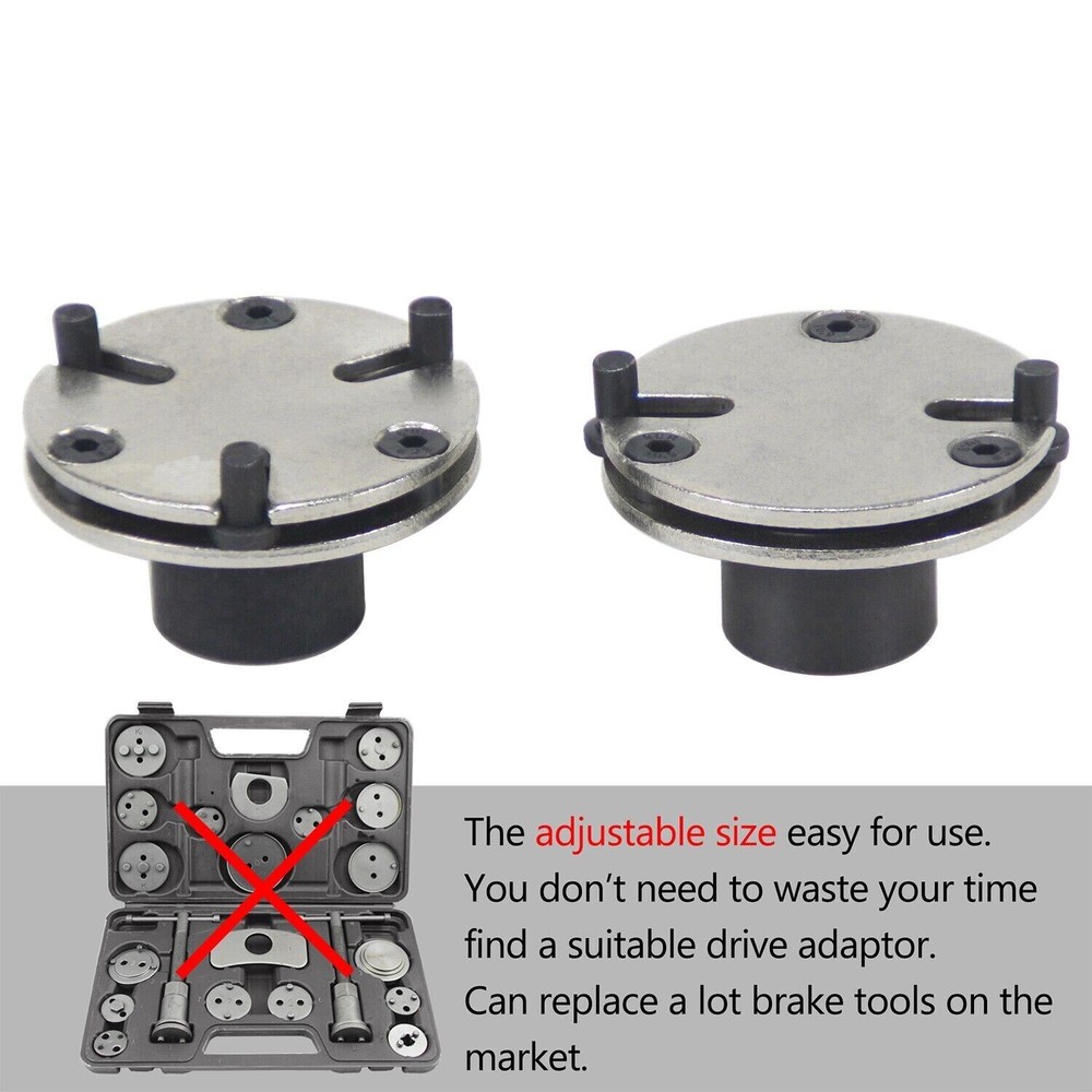 Universal Adjustable 2 & 3 Pin Brake Caliper Rewind Tool Kit Adjustable Tools