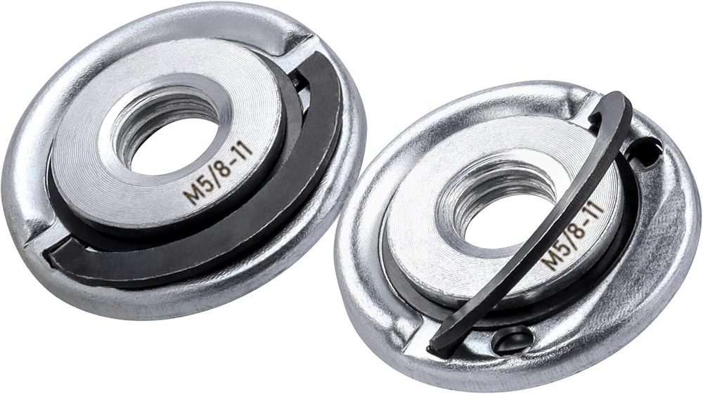2Pcs Quick Change Angle Grinder Flange Nuts 5/8-11 Grinder Nut Replacement Lock