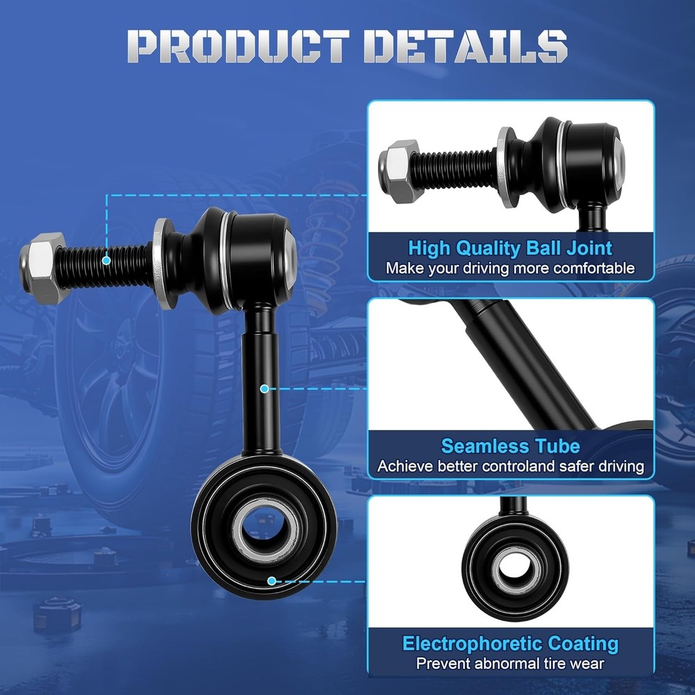 2007-22 Tundra Sequoia Front Sway Bar Links–Compatible Replacement