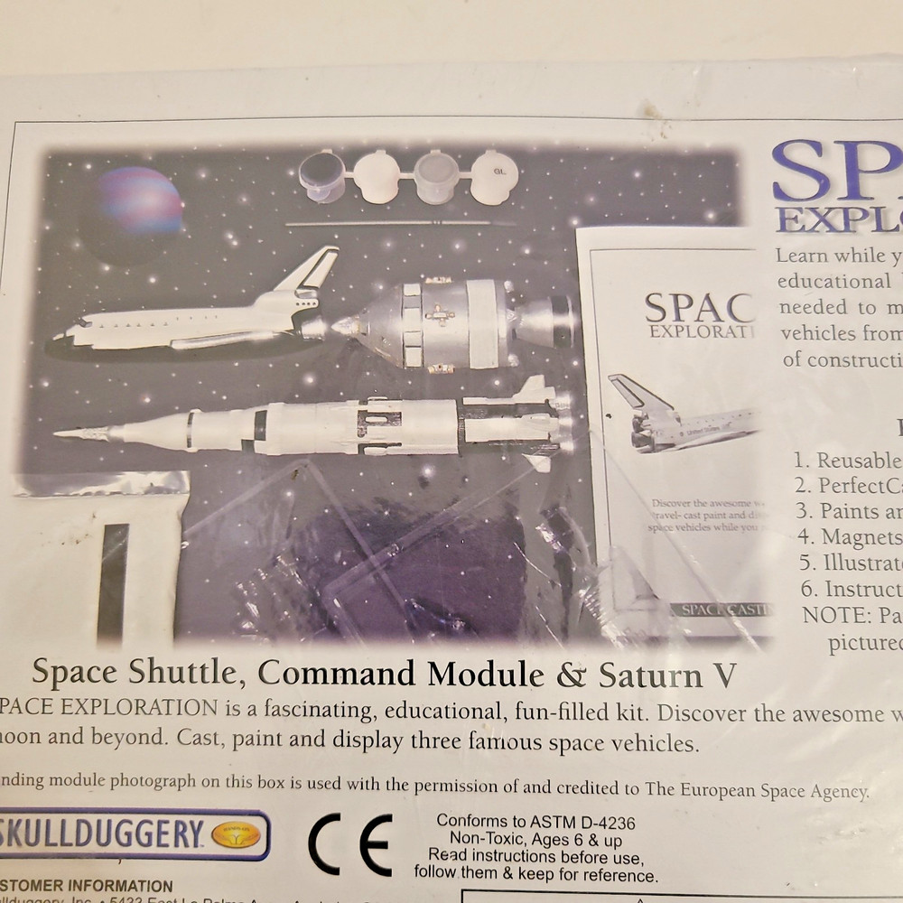 Space Shuttle, Command Module & Saturn V Space Exploration Casting Kit USA Made