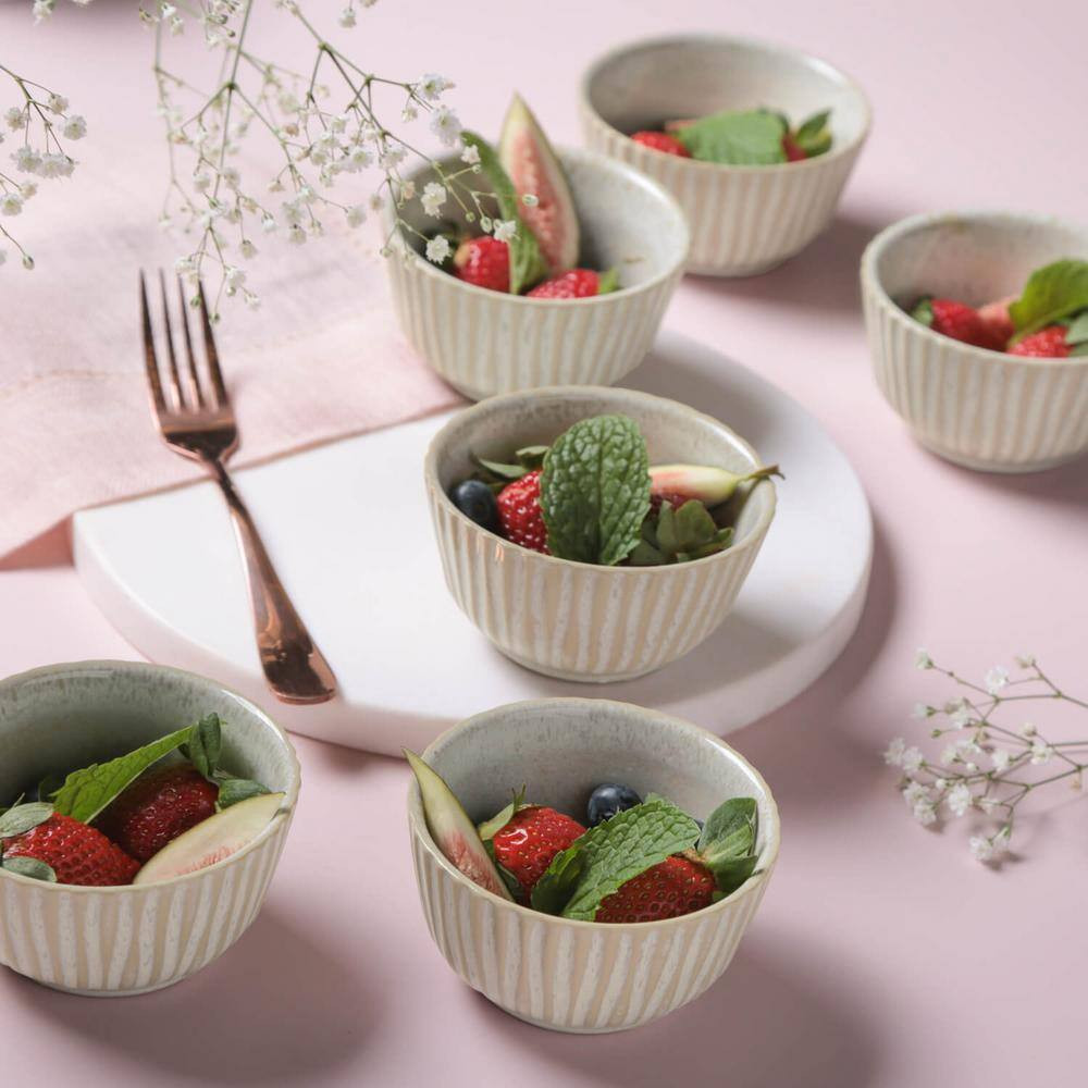 Stoneware 6-Piece Linas Ramekin Latte Set