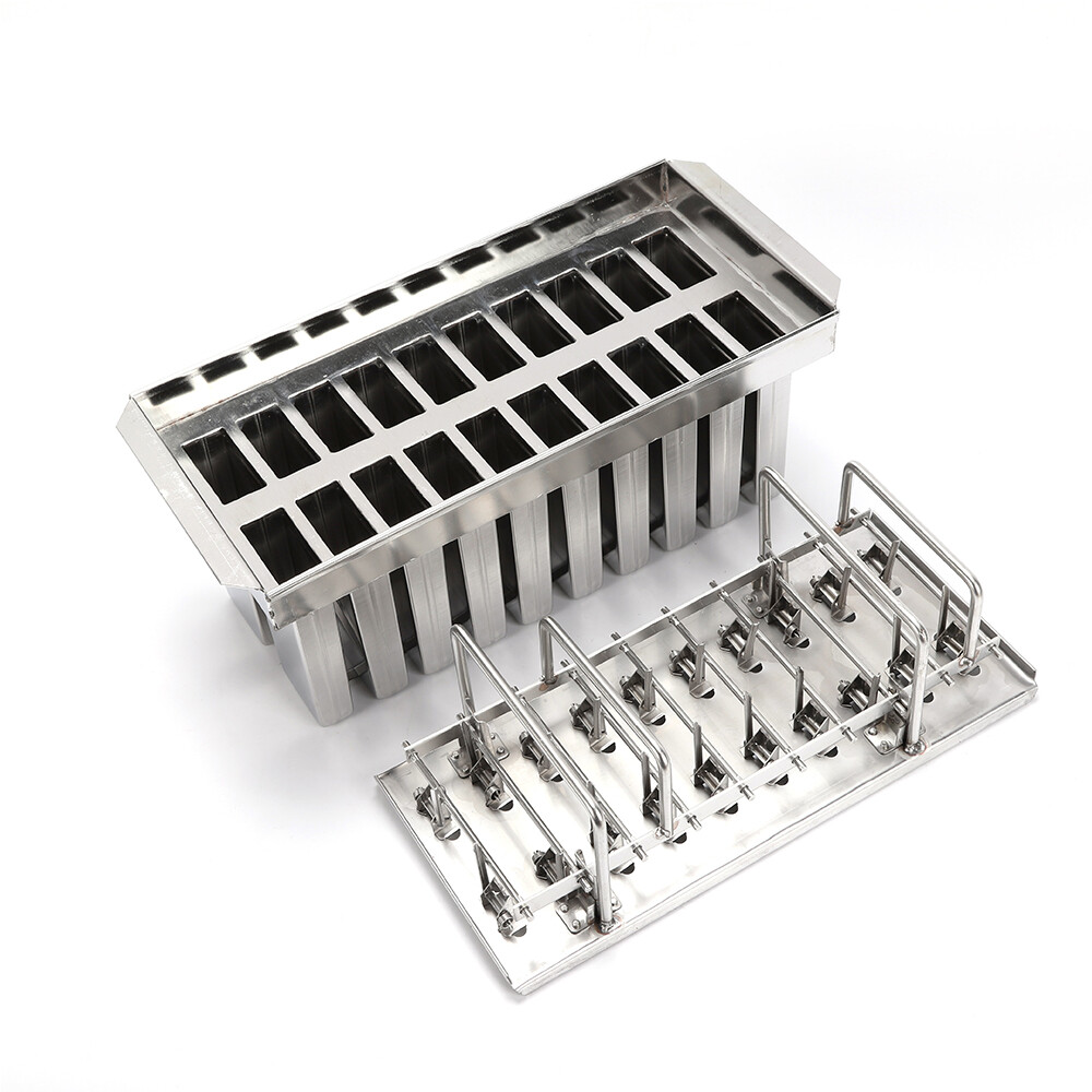 Ice Cream Stick Mold 20pcs Mold Cup Stainless Steel Mold Commercial