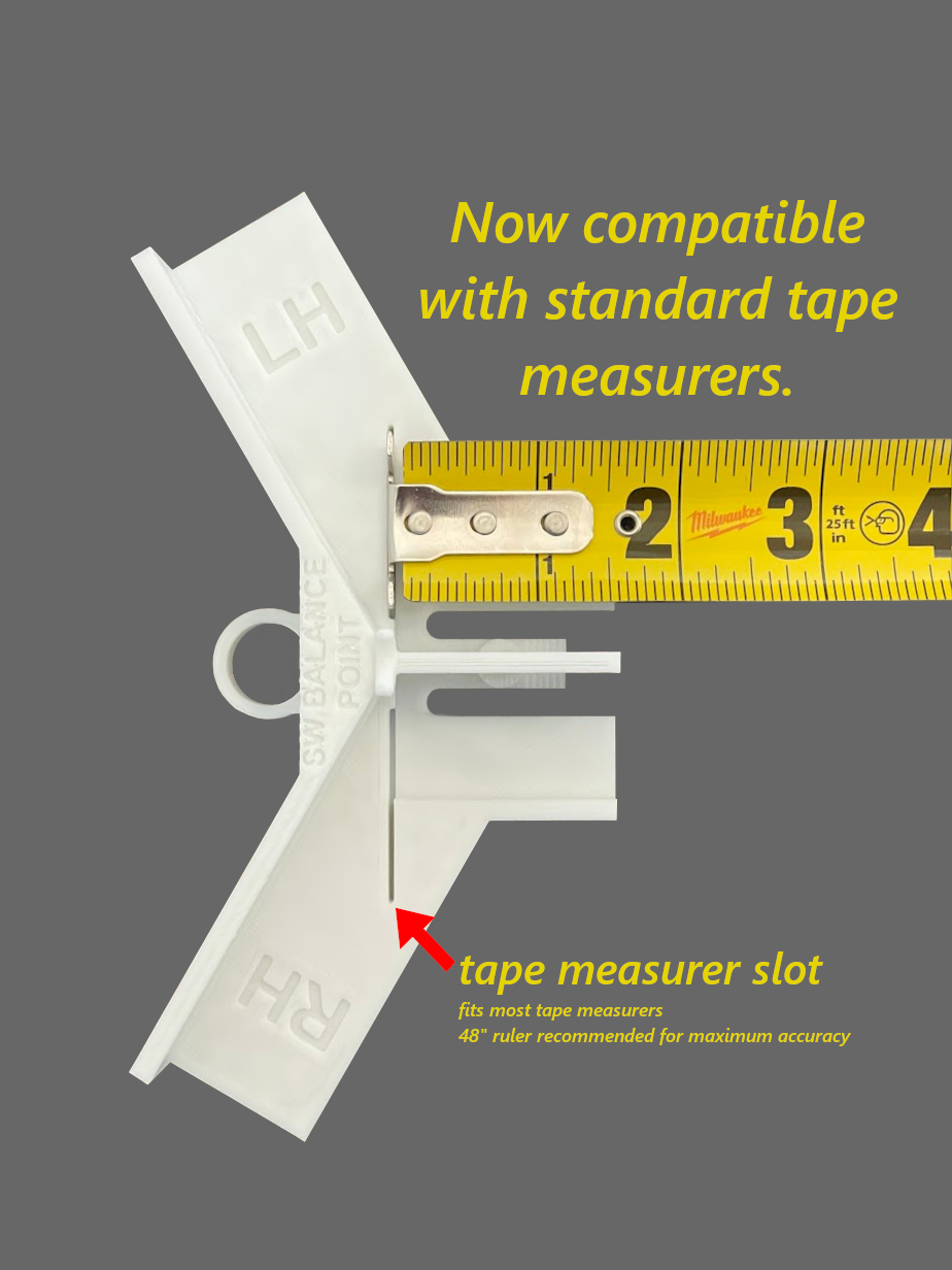 Golf Club Ruler - Fitting Tool - Length Measure - Swing Weight - Works w/ Empire