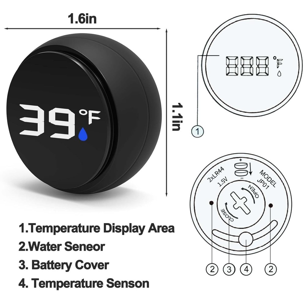 Palksky Ice Bath Thermometer - Floating Water
