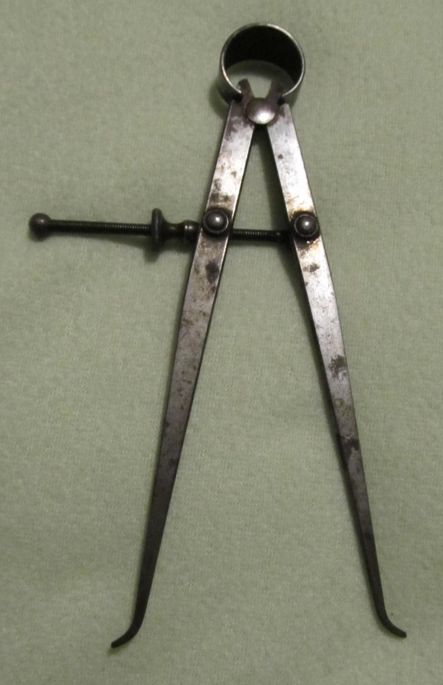 6" Spring-Type Machinest Divider - Solid Nut, Flat Leg