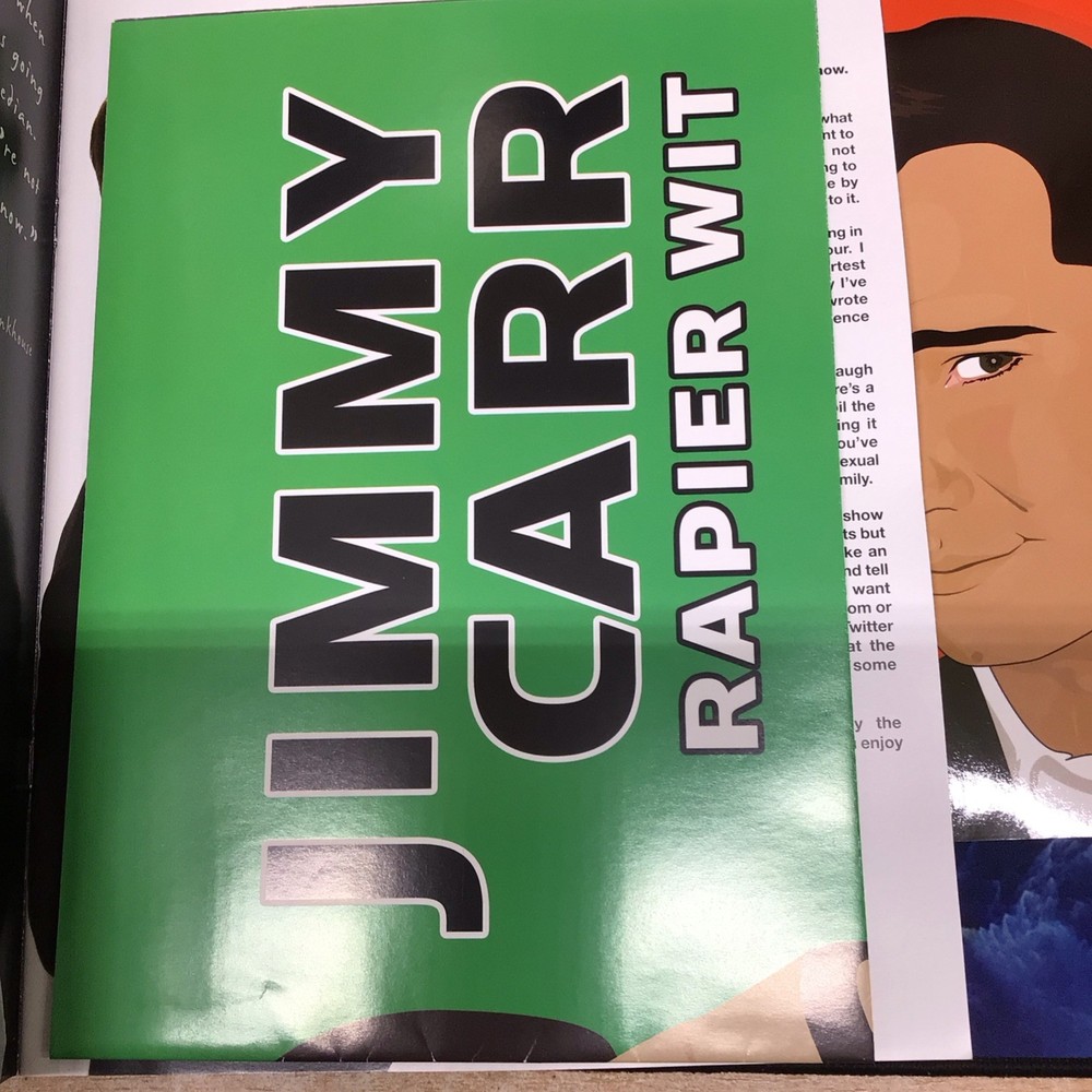 Jimmy Carr 5 Tour Programmes Set with Posters ( 3 signed programmes, 2 unsigned)