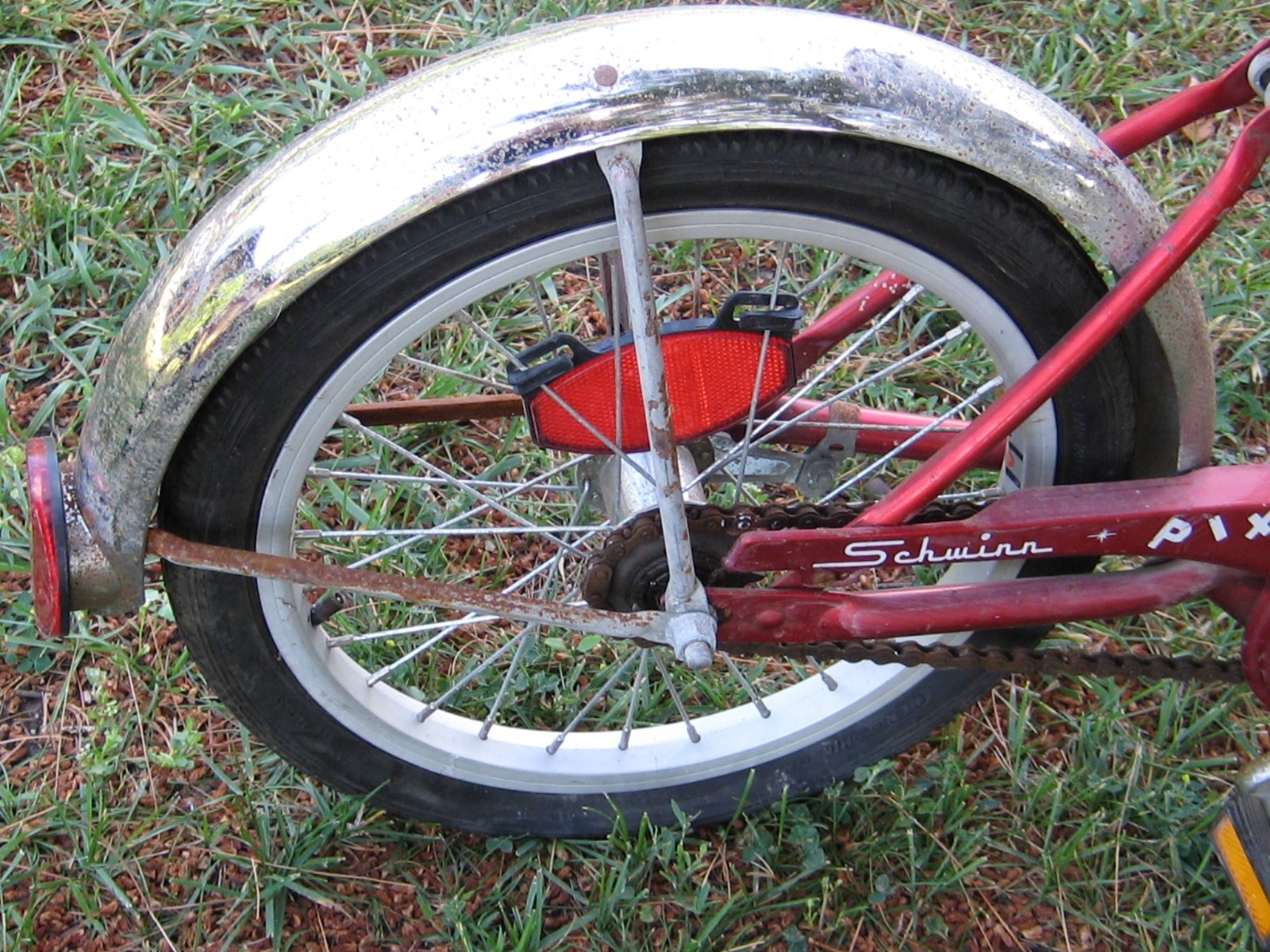 Vintage Schwinn Red Pixie Kids Bike Bicycle Original needs tires