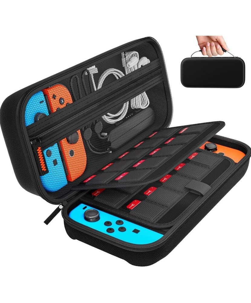 Carrying Case For  Nintendo Switch with 20 Games Spaces  Hard Shell.