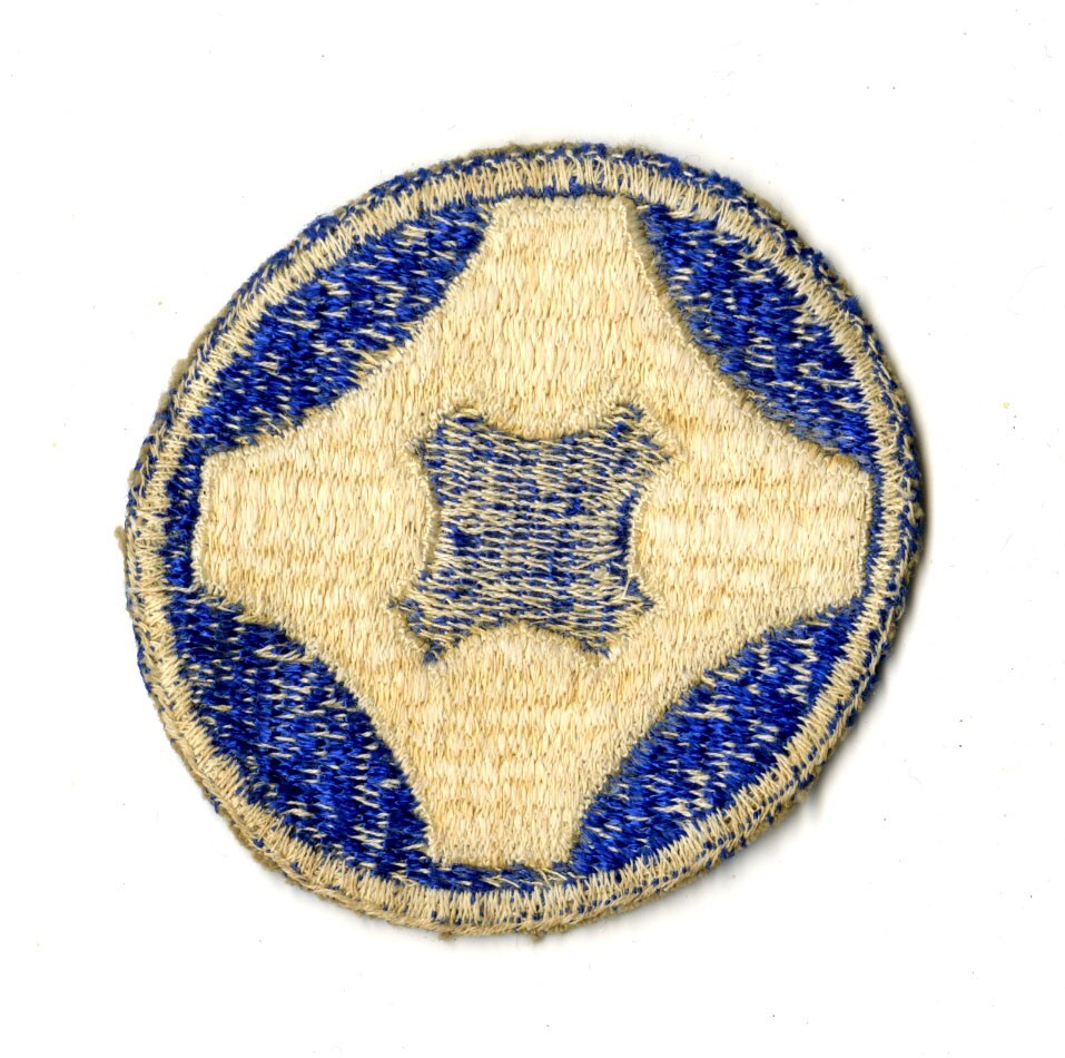 4th Service Command White Back Patch WWII Vintage Southern States