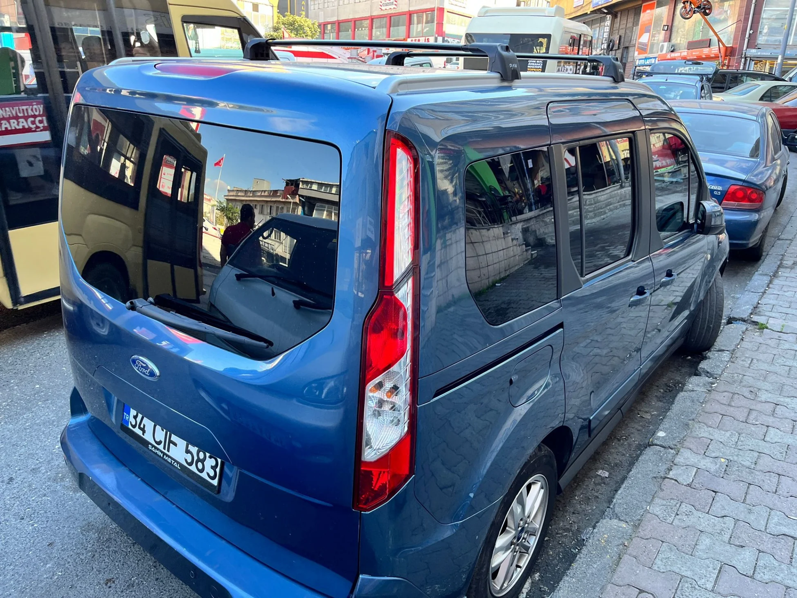 For Ford Transit Connect LWB 2013-Up Roof Rack Cross Bars Metal Bracket Flush Ra