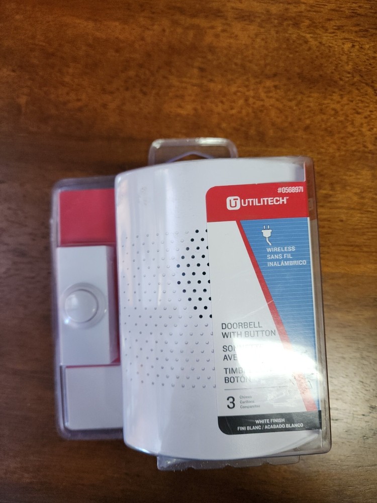 UTILITECH UT-7377-04 Wireless Doorbell with Button S13