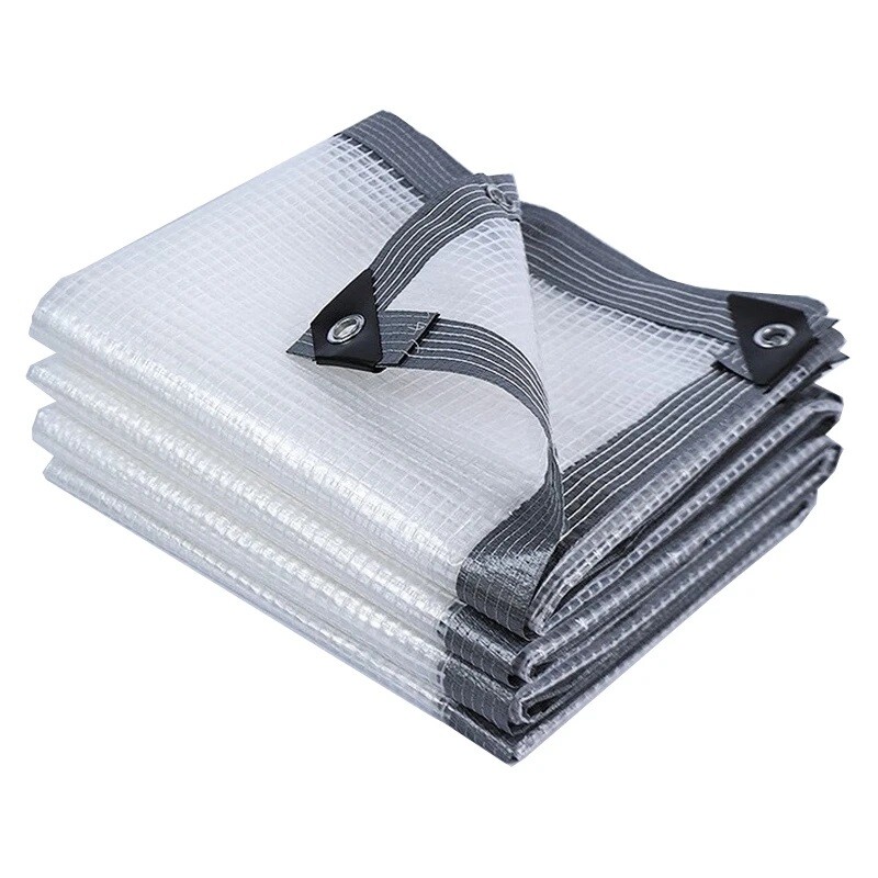 Clear Greenhouse Plastic Covering 16 Mil 6 Mil Waterproof UV Resistant Poly Tarp
