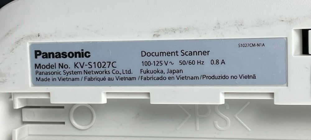 Panasonic KV-S1027C MK1, Color, ADF, Duplex Document Scanner, Tested Working