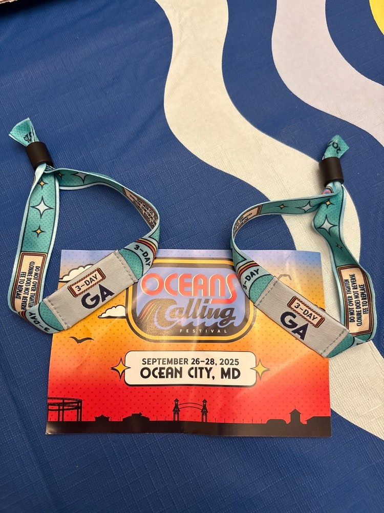 Oceans Calling GA 3 Day Passes
