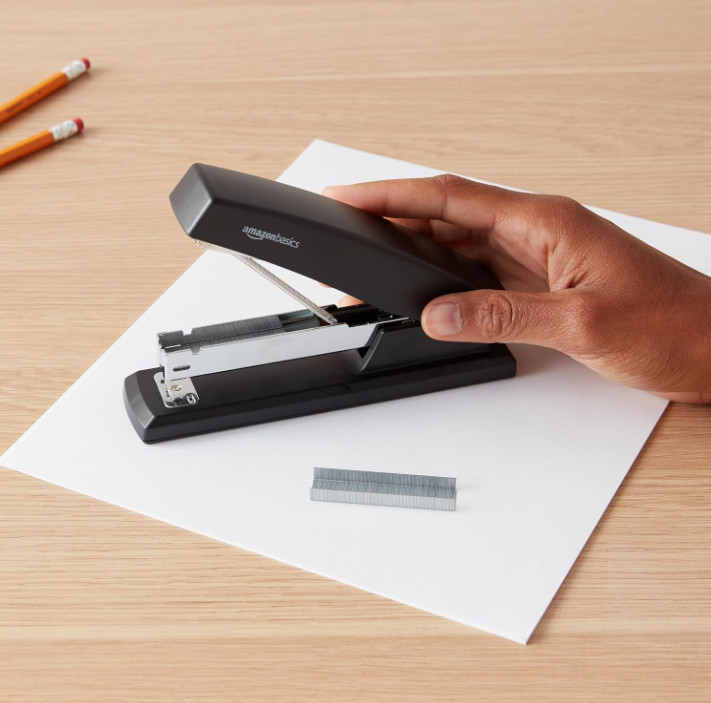 Basics Stapler with 1000 Staples, 25 Sheet, Black