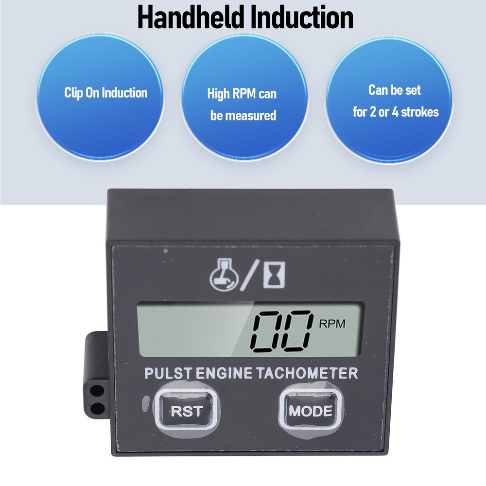 Small Engine Tachometer Waterproofing Chainsaw Tachometer For ATV For Motor IYIO