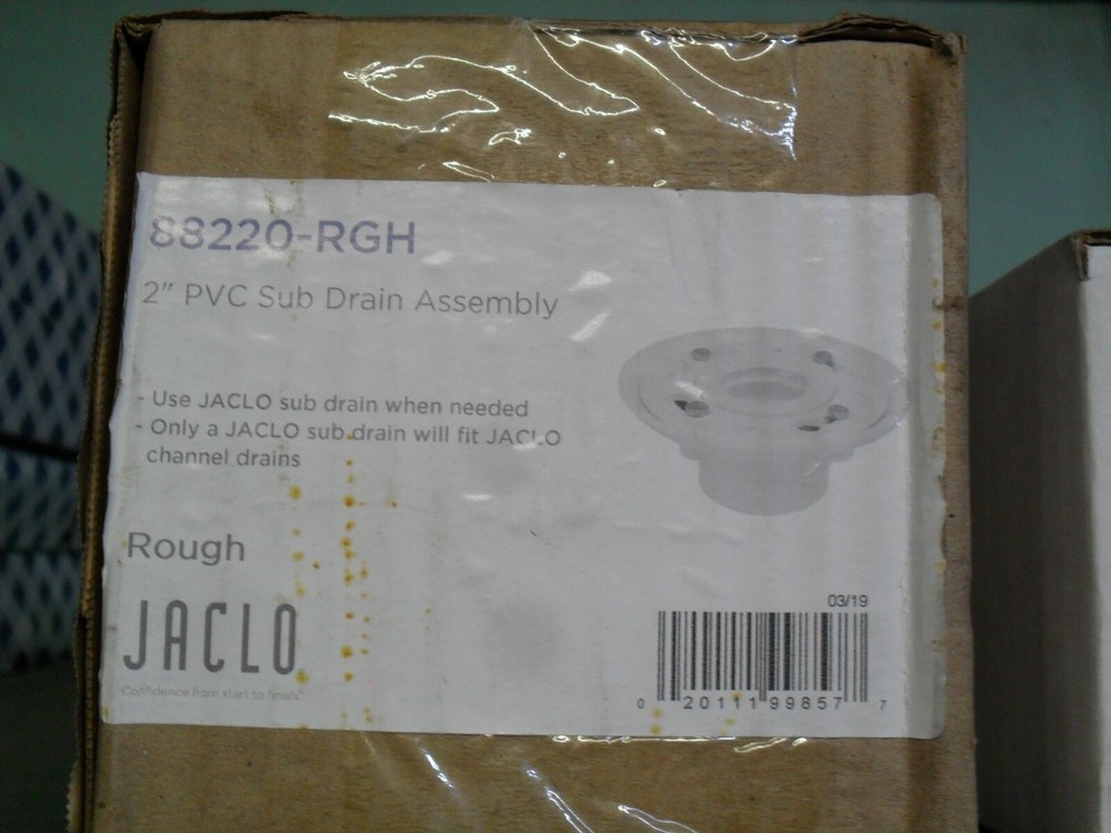 Jaclo 88220-RGH 2" Pvc Rough Sub Drain assembly
