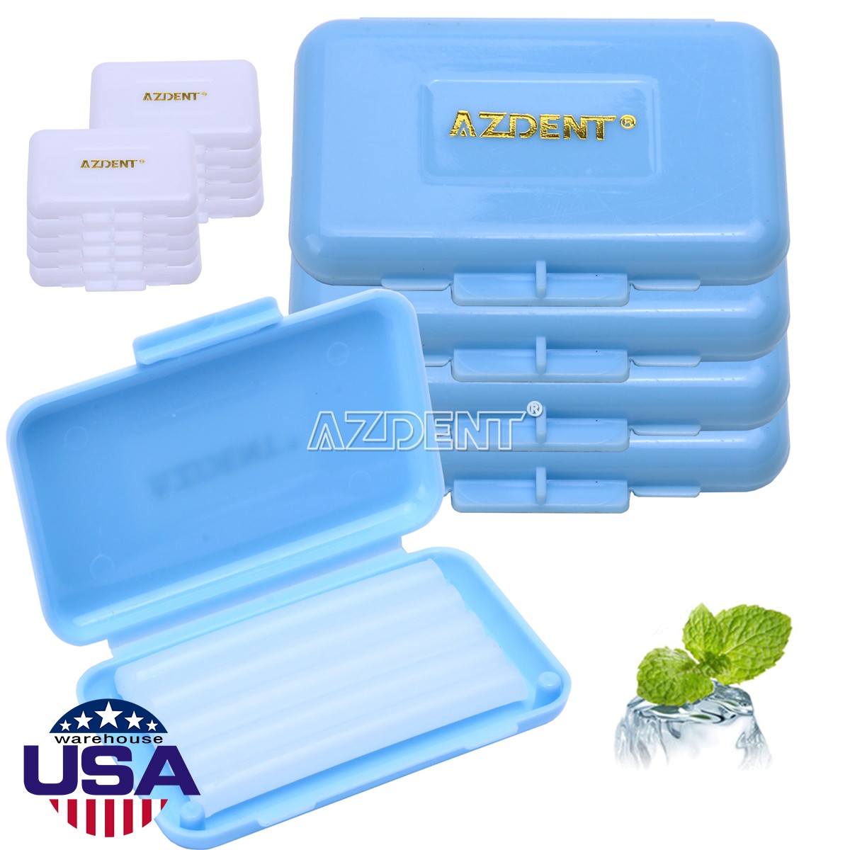 AZDENT Dental Orthodontic Wax for Relief Brackets Braces Gum Irritation 5pcs/box