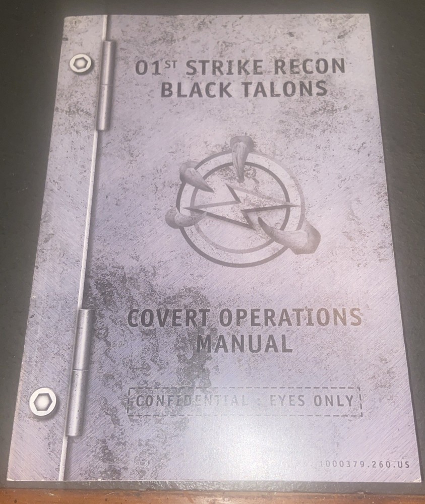 01st Strike Recon Black Talons Covert operations Manuel