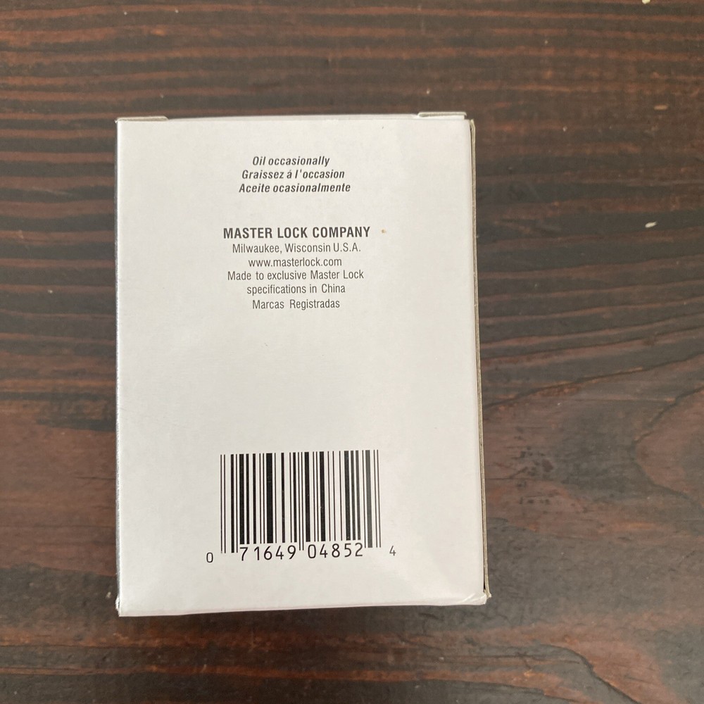 Master Lock 178BLK Combination Die-Cast Padlock - Black