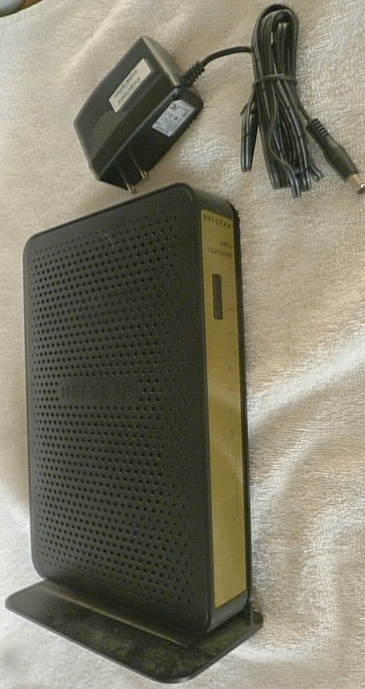 Netgear Wireless Cable Data Gateway 3.0 Modem Router CG4500BD +Power Adapter