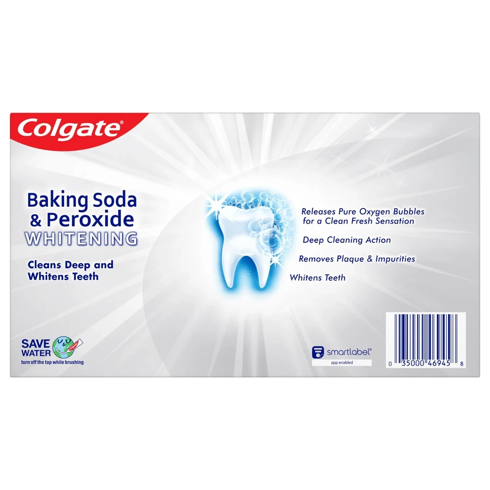 3 Packs Colgate Baking Soda And Peroxide Whitening Bubbles Toothpaste 2.5 oz