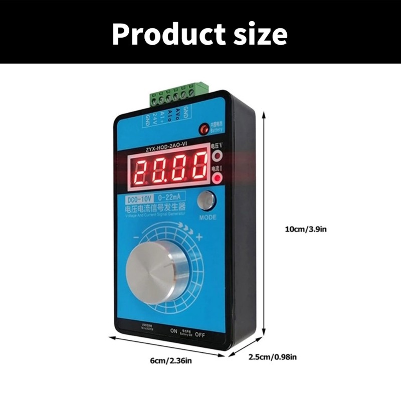 Handheld Signal Generator for Precise Current Voltage Output in Calibration Task