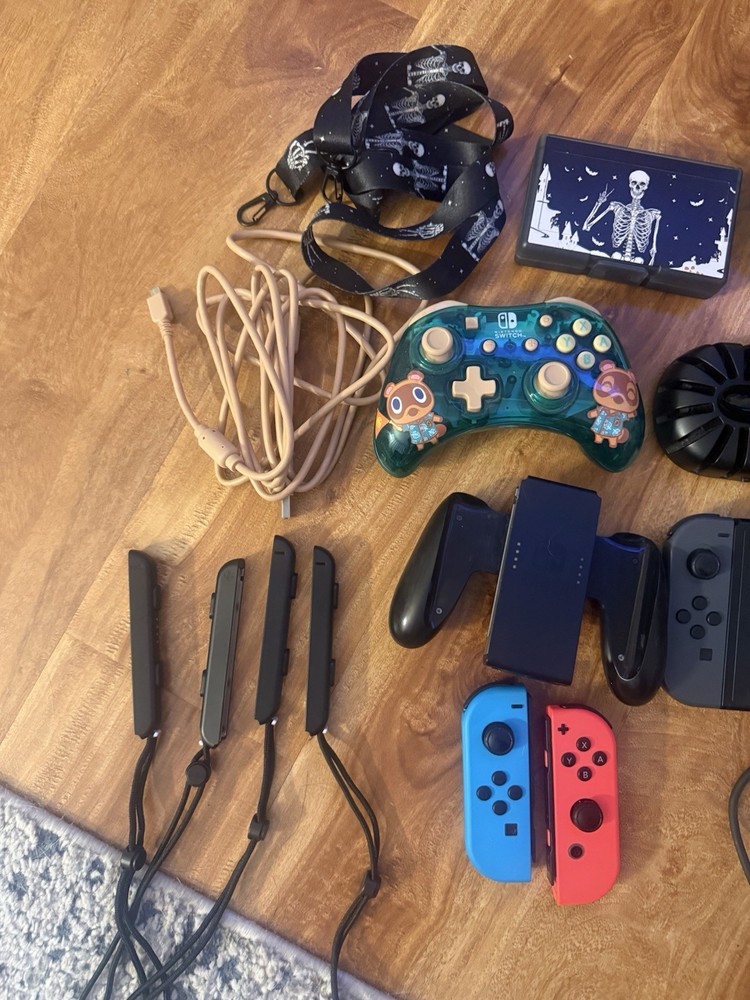 Nintendo Switch Console Bundle w/ Joy-Con & Animal Crossing Controller