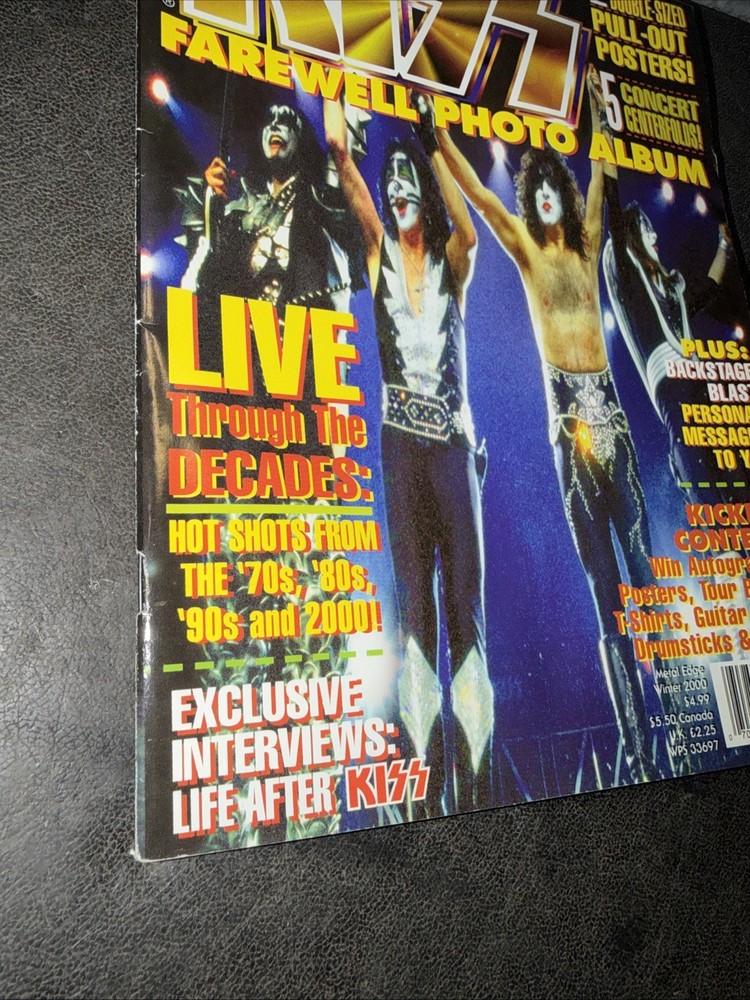 KISS Official “Farewell Photo Album” MAGAZINE Rare - Winter 2000!