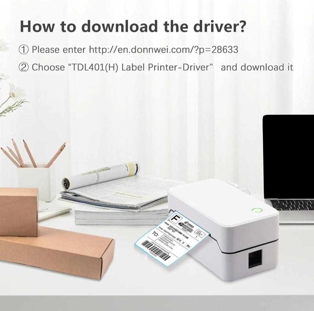 Thermal Label Printer 3 Inch MODEL TDL401 (H) Usb And Bluetooth Connectivity