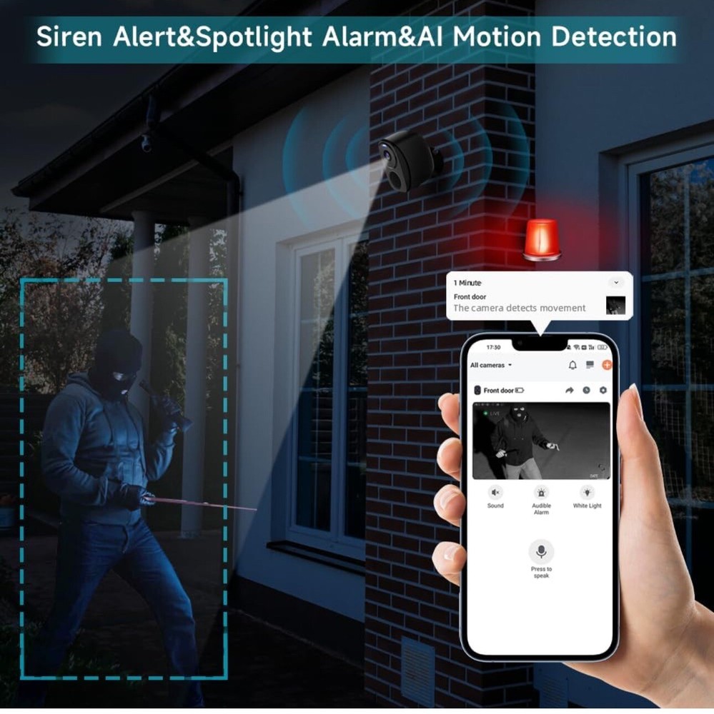 4pack Security Cameras Wireless 2K