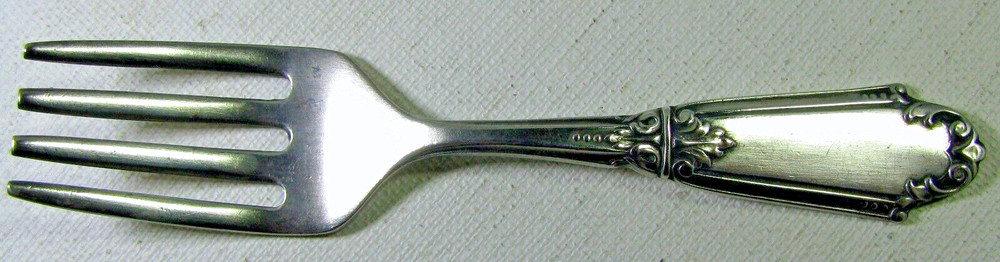 Antique WebsterSilversmiths Sterling Silver  Baby Fork No Monograms