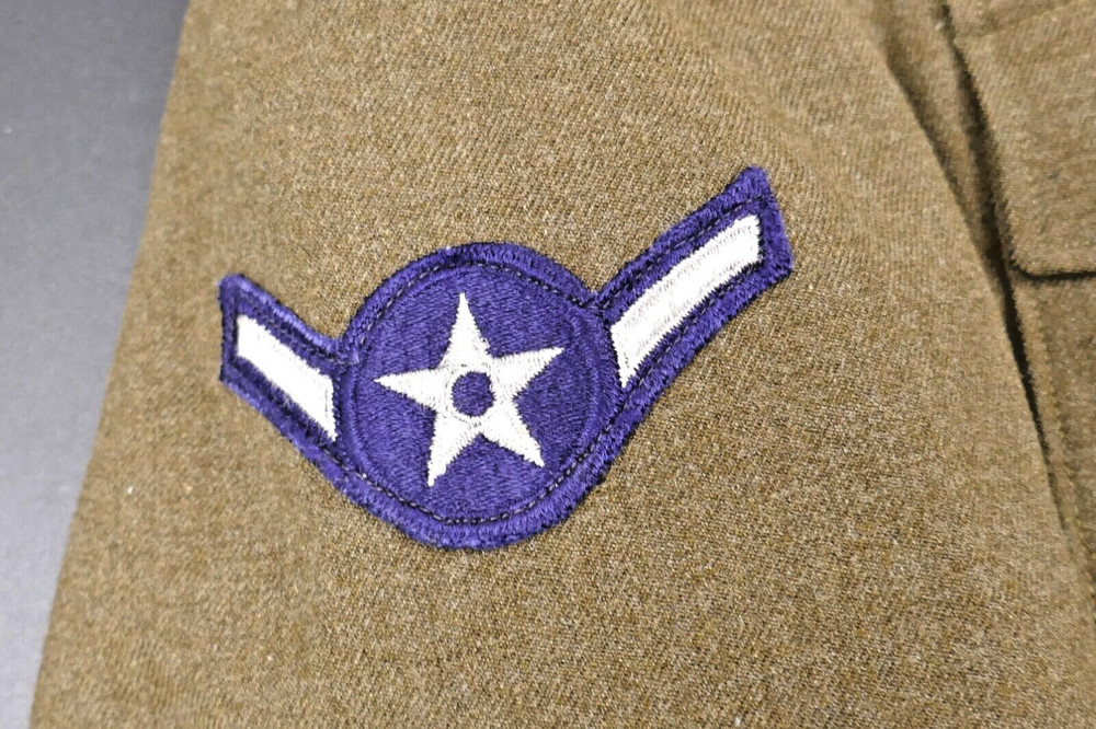 US Air Force Post-WWII IKE Jacket German Made Patch Ribbon