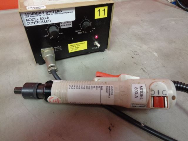 Assembly Systems 800-A Torque Driver w/ Controller, Tested/Working