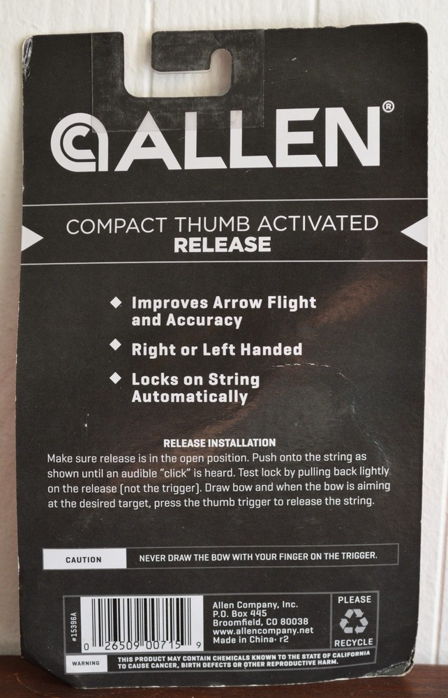 Allen Compact Thumb Activated Release NIP