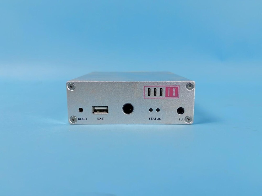 BARIX EXSTREAMER 200 IP AUDIO STREAM DECODER: lan, rs232 connection |010-8983228