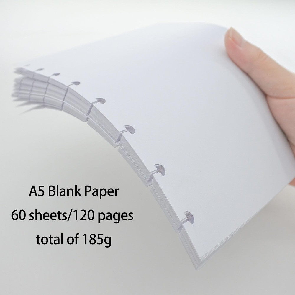 A5 Junior Size Discbound Refill 5.75" x 8.27" 8 Discs Discbound Paper Arc Pla...