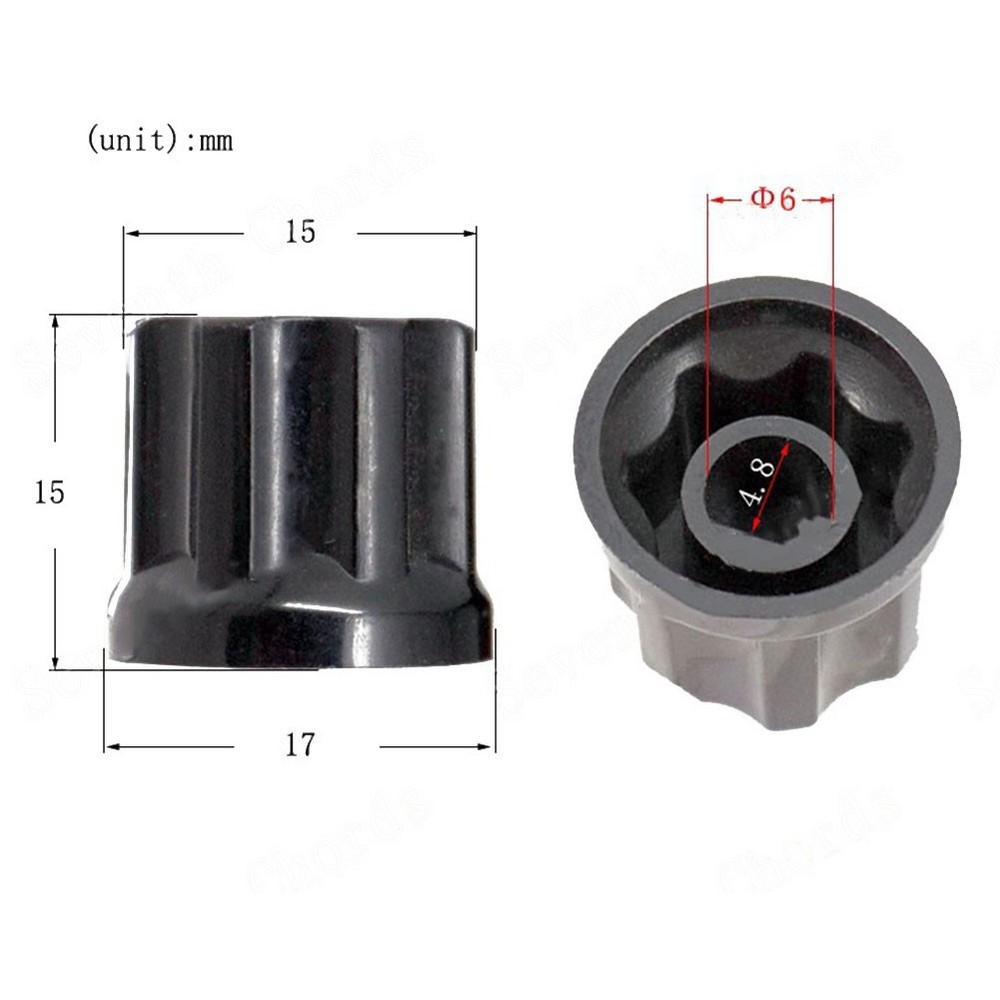 Compact and Easy to Use 10pcs D Type Volume Control Potentiometer Knobs