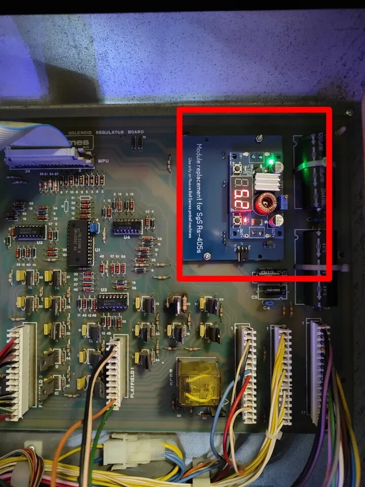 Replacement module for pinball machines R405s SGS / St