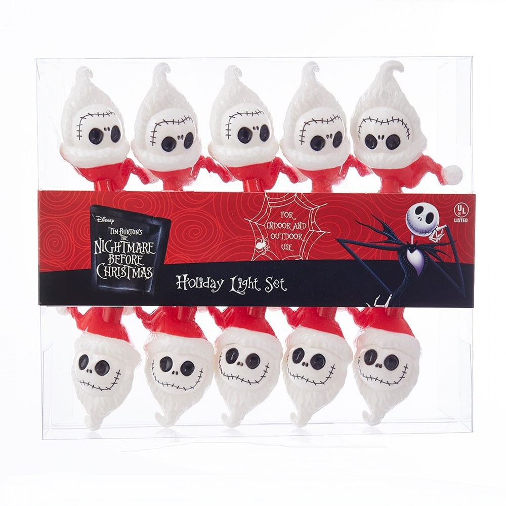 Nightmare Before Christmas Jack Skellington String Light Set 11.5' Multi-Color