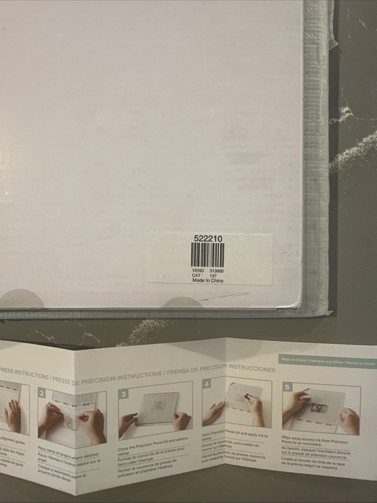 We R Memory Keepers Precision Press Stamp Tool New Open Box