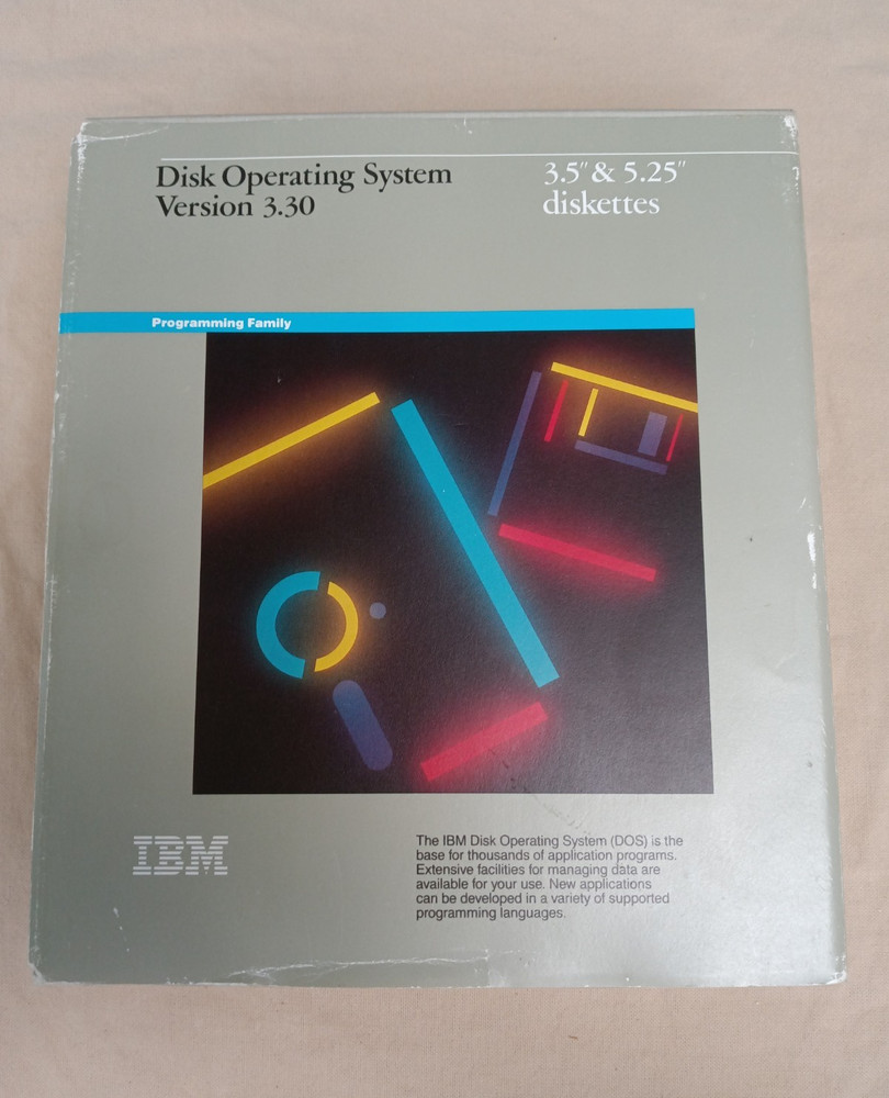 IBM Disk Operating System Version 3.30 3.5" & 5.25" looks unused!