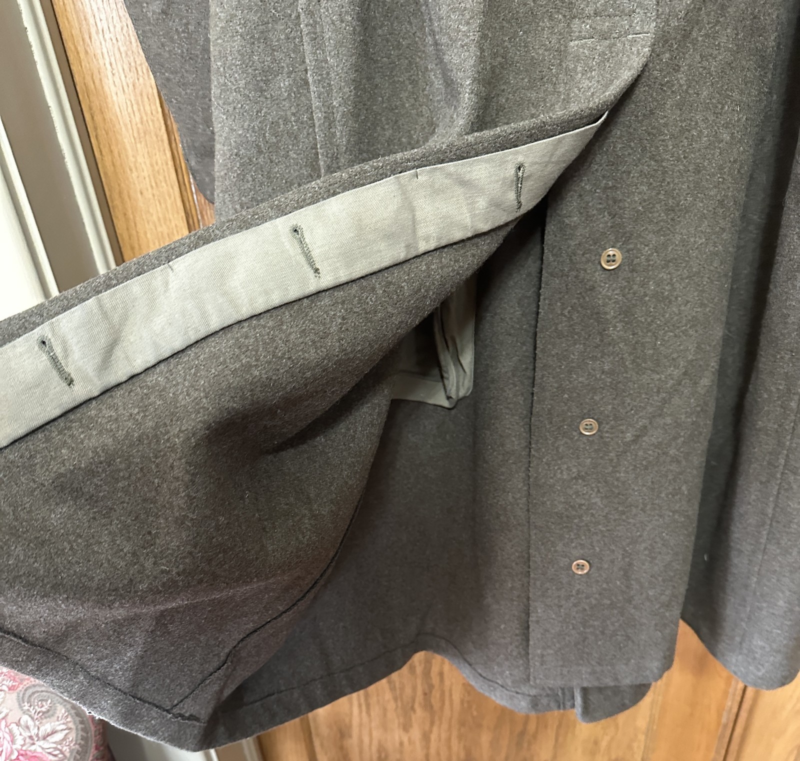 WWII 63rd Infantry Div Named Officer Uniform Overcoat Jacket Ribbon Medal Photo