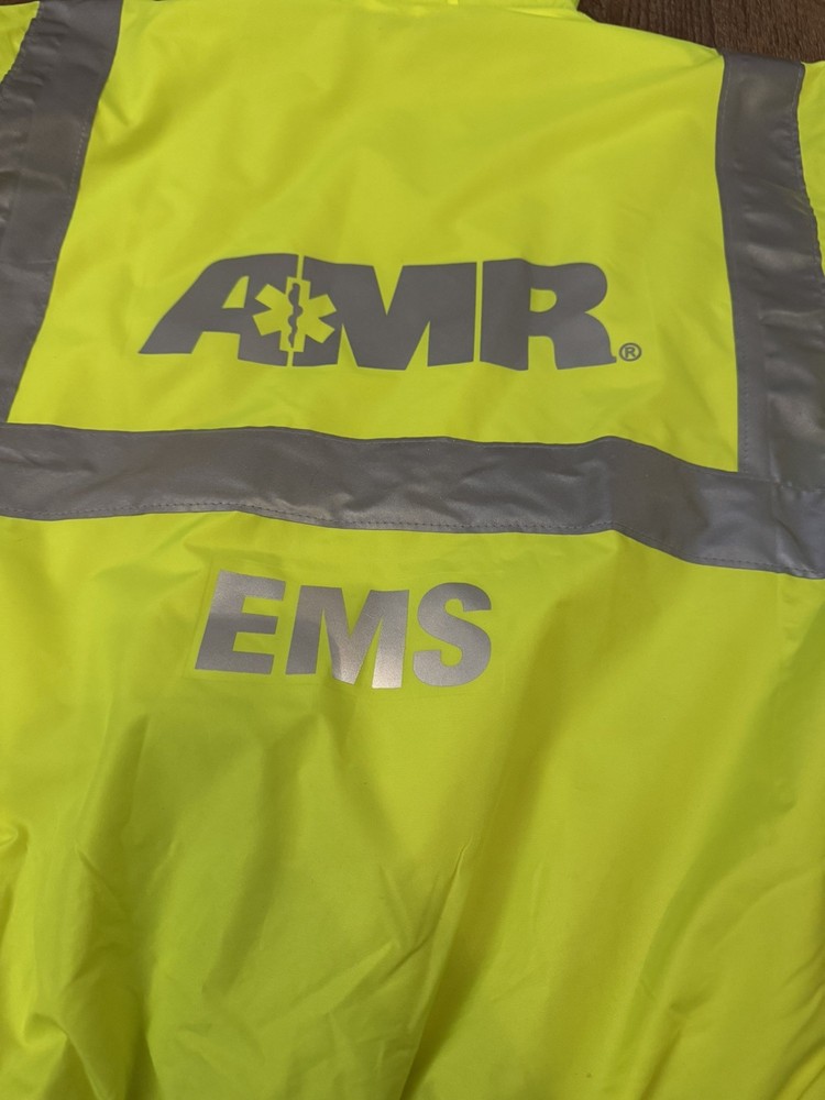 AMR EMS Reflective Jacket Size Medium New With Tags VEA Visibility Enhanced